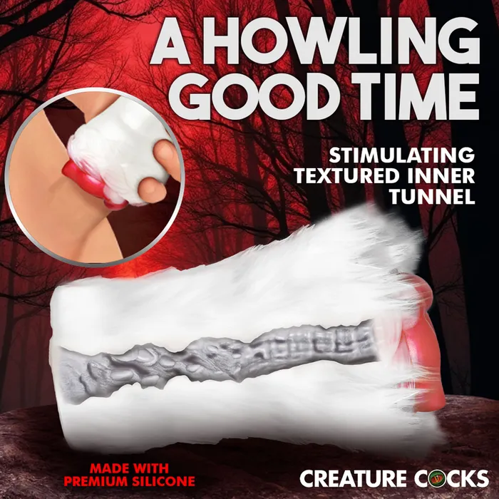 Male Sex Toys Creature Cocks Snow SheWolf Silicone Stroker