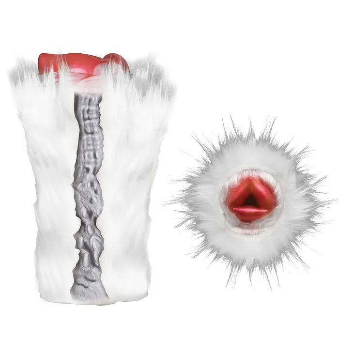 Male Sex Toys Creature Cocks Snow SheWolf Silicone Stroker