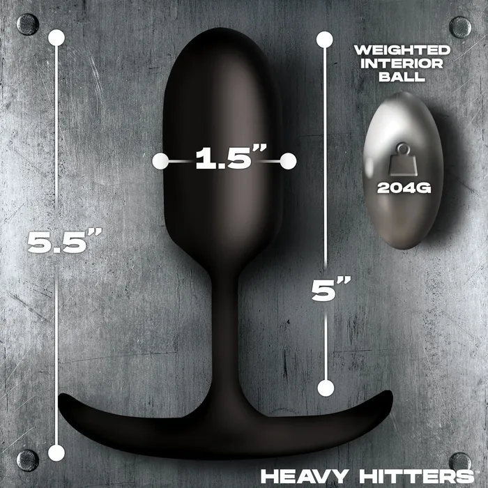 Male Sex Toys Heavy Hitters Vibrating Weighted Silicone Anal Plug