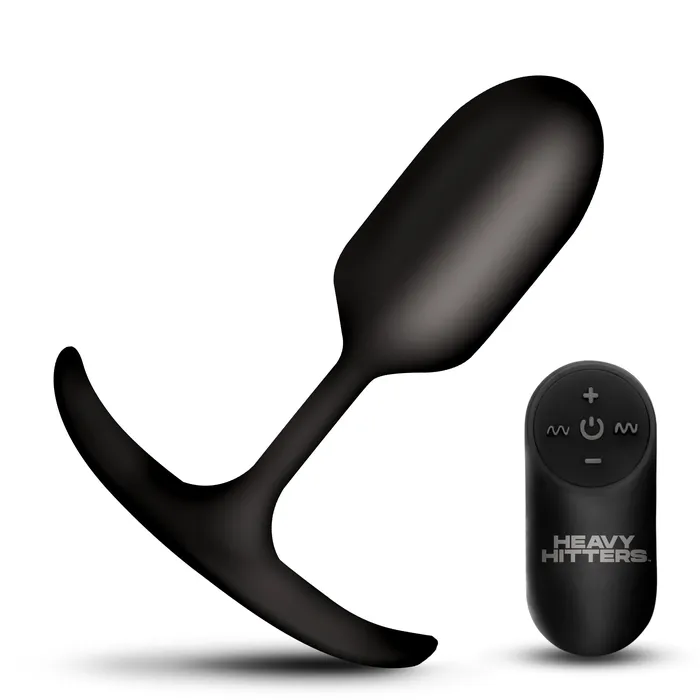 Male Sex Toys Heavy Hitters Vibrating Weighted Silicone Anal Plug