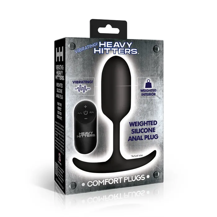 Male Sex Toys Heavy Hitters Vibrating Weighted Silicone Anal Plug