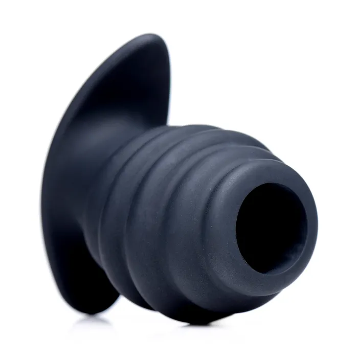Male Sex Toys Hive Ass Tunnel Silicone Ribbed Hollow Anal Plug Small Master Series