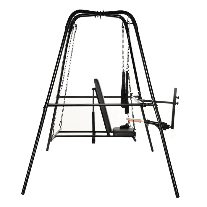Master Series Female Sex Toys Throne Deluxe Adjustable Sling with Sex Machine