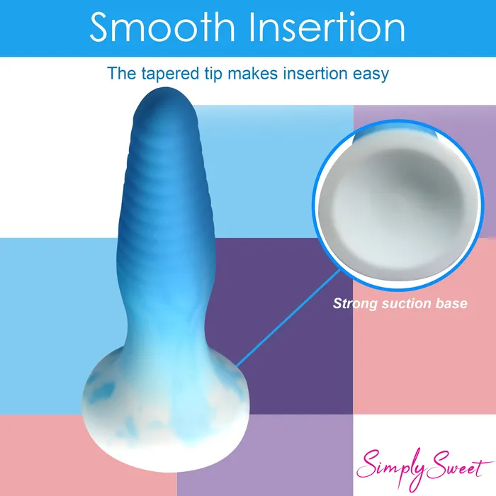 Simply Sweet Anal 3 Piece Silicone Butt Plug Set Blue