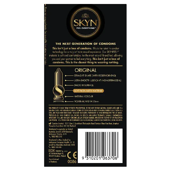 SKYN Original 20 LifeStyles Male Sex Toys
