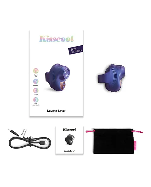 Vibrators Lovely Planet Love to Love Kisscool Tapping Finger Vibe Midnight Indigo
