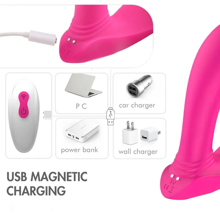 YoYoLemon YoYoLemon Wearable Panty Vibrator with Wireless Remote Control for Clitoral and G Spot Adult Sex Toys for Women Hot Pink Female Sex Toys