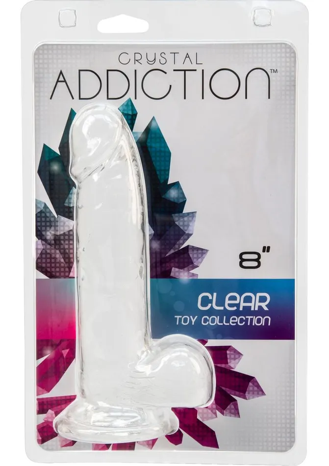 Addiction Dildos Crystal Addiction Dildo with Balls