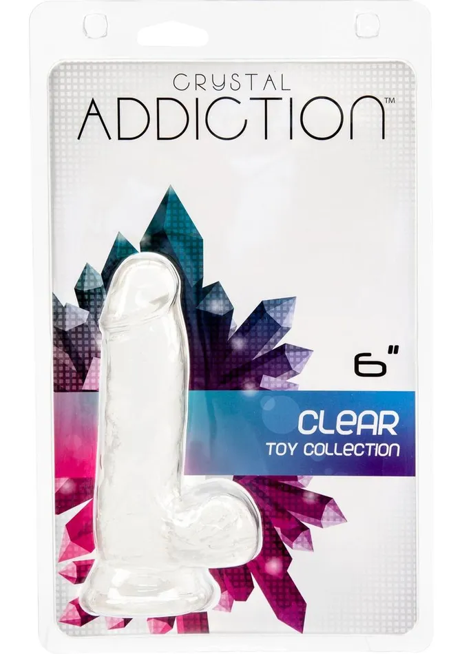 Addiction Dildos Crystal Addiction Dildo with Balls