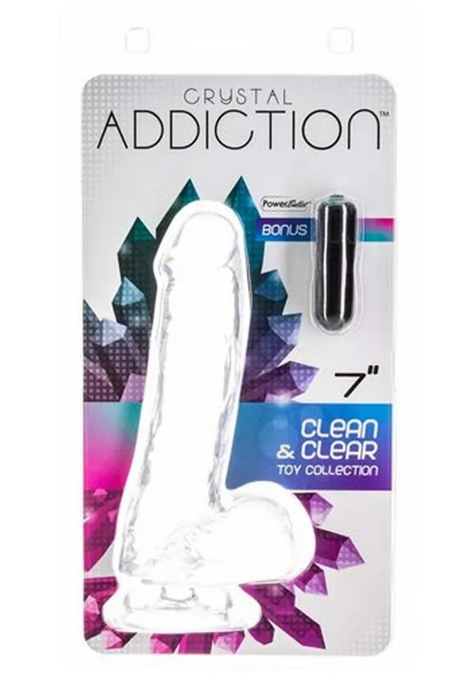 Addiction Dildos Crystal Addiction Dildo with Balls