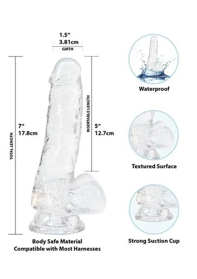 Addiction Dildos Crystal Addiction Dildo with Balls
