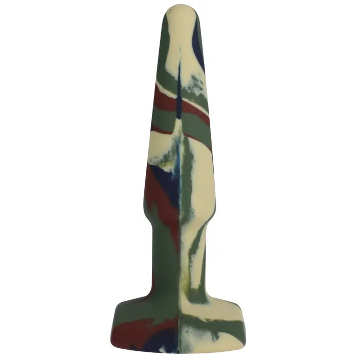 Anal APlay APlay Groovy Silicone Butt Plug Camouflage 4 Inch