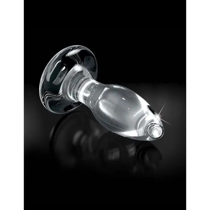 Anal Icicles Icicles No 91 Clear Glass Butt Plug With Suction Cup