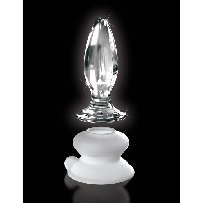 Anal Icicles Icicles No 91 Clear Glass Butt Plug With Suction Cup