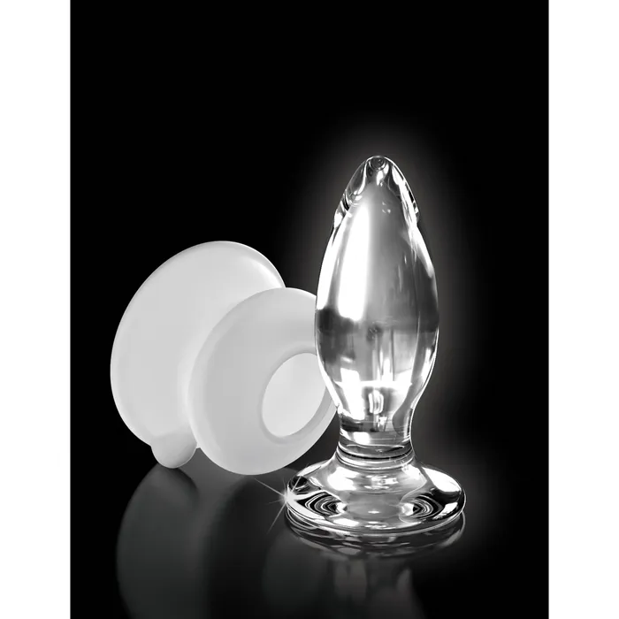 Anal Icicles Icicles No 91 Clear Glass Butt Plug With Suction Cup