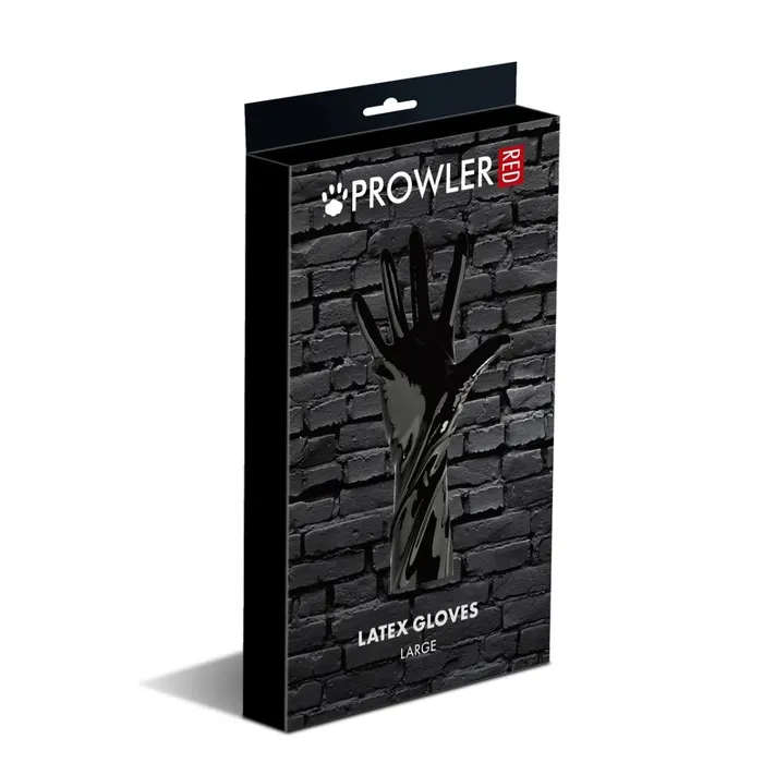 Anal Prowler RED Prowler RED Wrist Length Latex Gloves Black Large