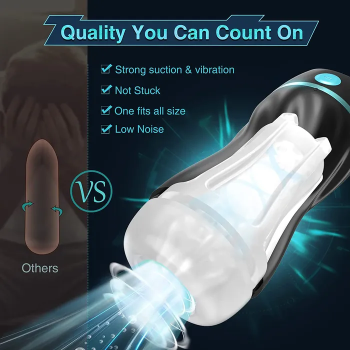 Automatic Sucking Male Masturbators Upgraded 7 Vibration Suction Masturbators Earlypeach Male Sex Toys