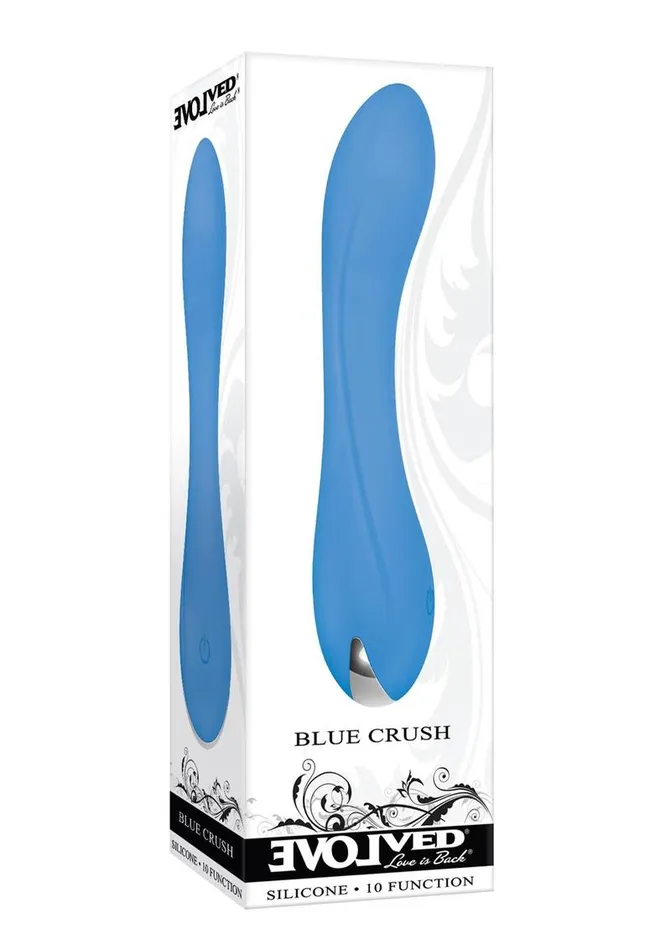 Blue Crush Rechargeable Silicone Vibrator Evolved Vibrators