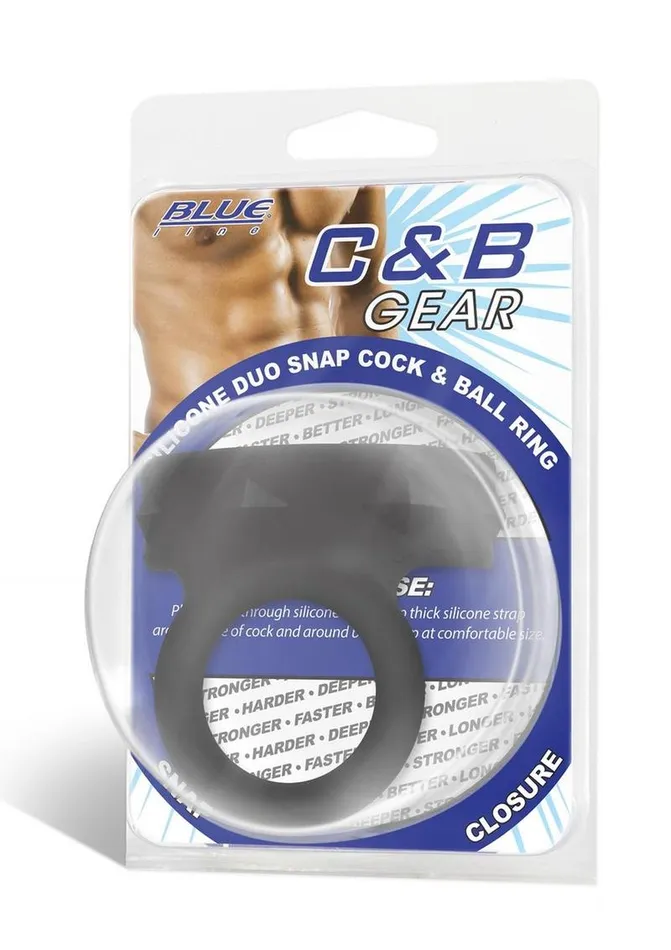 Blue Line CandB Gear Male Sex Toys Blueline Silicone Duo Snap Cock and Ball Ring Blue Line CandB Gear Male Sex Toys Blueline Silicone Duo Snap Cock and Ball Ring