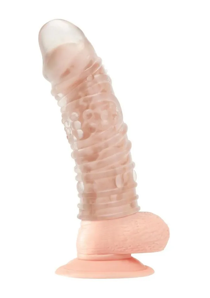 Blue Line Veiny Penis Extension Blue Line CandB Gear Male Sex Toys