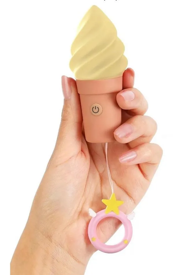 Candice Rechargeable Silicone Clitoral Stimulator Vanilla Pop Love to Love Female Sex Toys