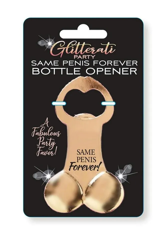 Candyprints Party Male Sex Toys Glitterati Penis Bottle Opener
