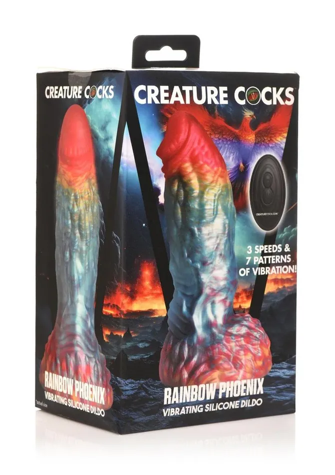 Creature Cocks Female Sex Toys Creature Cocks Phoenix Vibrating Rechargeable Silicone Dildo