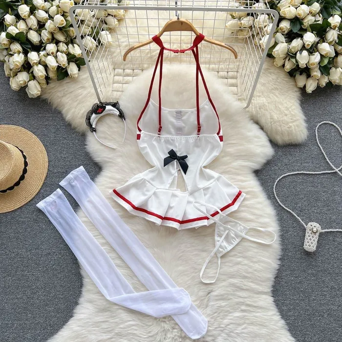 Doctors Orders Four Piece Lingerie Set Sinderella Couples