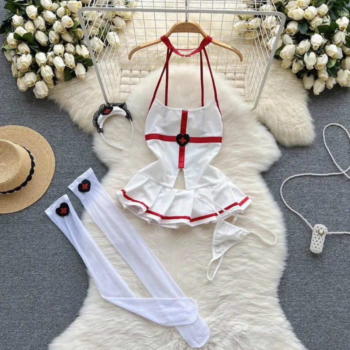 Doctors Orders Four Piece Lingerie Set Sinderella Couples