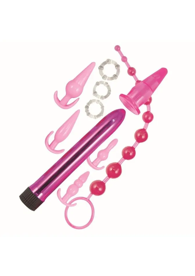 Elite Collection Anal Pink Elite Collection Vibrating Anal Play Kit