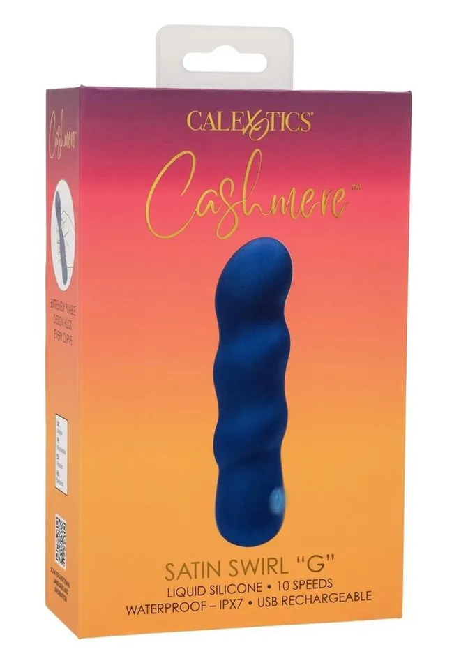Female Sex Toys Cashmere Cashmere Satin Swirl G Rechargeable Silicone GSpot Vibrator