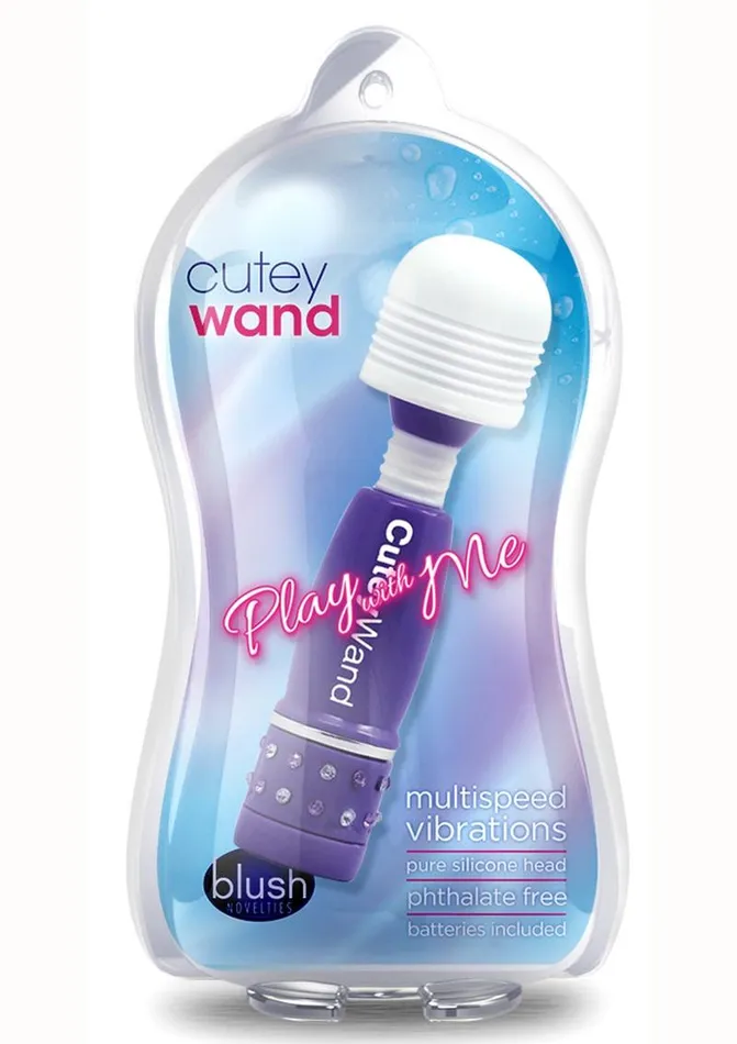 Female Sex Toys Play with Me Cutey Wand Massager Play with Me by Blush