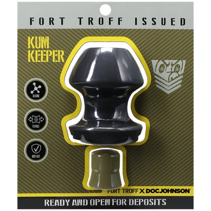 Fort Troff Anal Fort Troff Kum Keeper Butt Plug Black Large