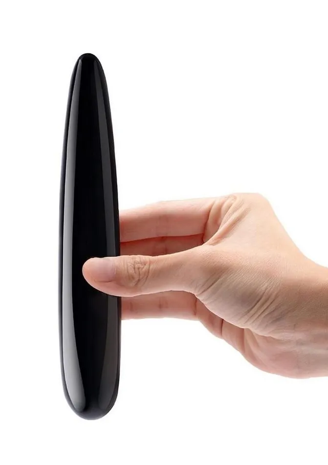 Le Wand Crystal Slim Wand with Silicone Ring Black Obsidian Le Wand Female Sex Toys Le Wand Crystal Slim Wand with Silicone Ring Black Obsidian Le Wand Female Sex Toys