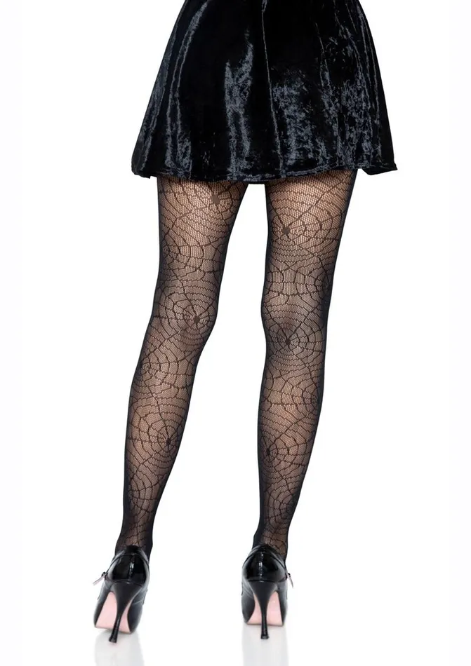 Leg Avenue Couples Leg Avenue Spider Lace Pantyhose