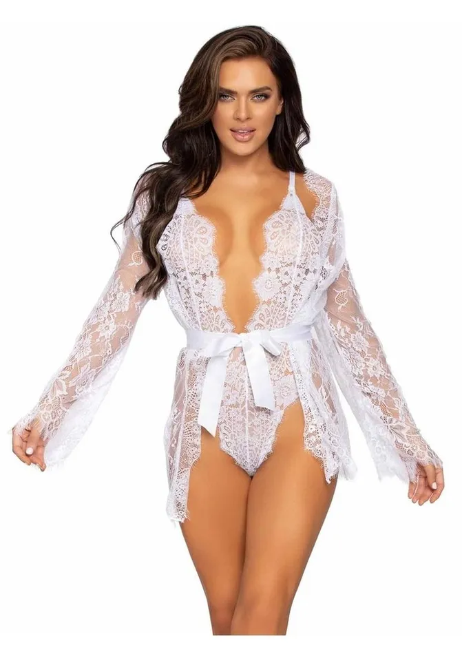 Leg Avenue Male Sex Toys Leg Avenue Floral Lace Teddy with Adjustable Straps and Cheeky Thong Back Matching Lace Robe with Scalloped Trim and Satin Tie Leg Avenue Male Sex Toys Leg Avenue Floral Lace Teddy with Adjustable Straps and Cheeky Thong Back Matching Lace Robe with Scalloped Trim and Satin Tie