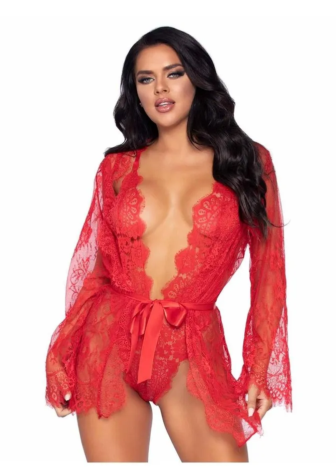 Leg Avenue Male Sex Toys Leg Avenue Floral Lace Teddy with Adjustable Straps and Cheeky Thong Back Matching Lace Robe with Scalloped Trim and Satin Tie Leg Avenue Male Sex Toys Leg Avenue Floral Lace Teddy with Adjustable Straps and Cheeky Thong Back Matching Lace Robe with Scalloped Trim and Satin Tie
