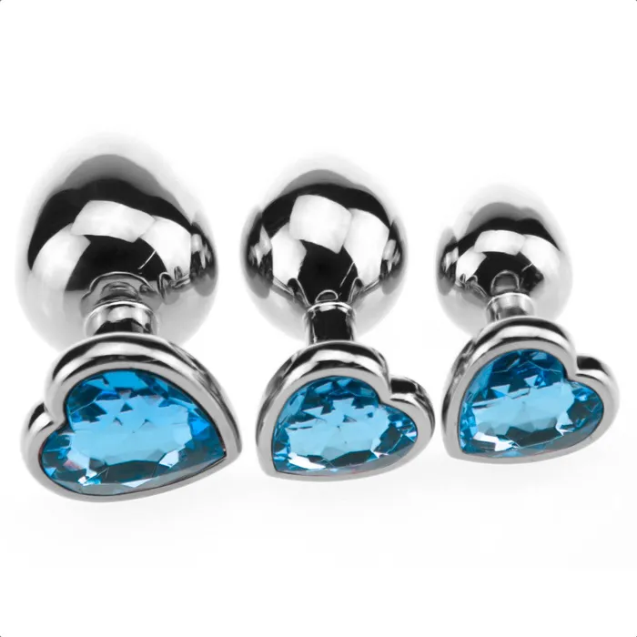 Love Plugs Anal Candy Heart Plug Kit 3 Piece