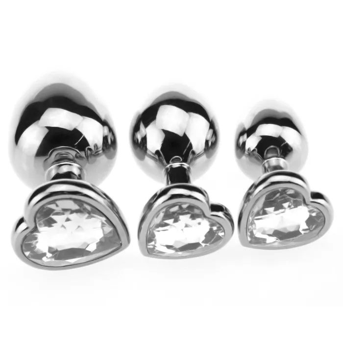 Love Plugs Anal Candy Heart Plug Kit 3 Piece