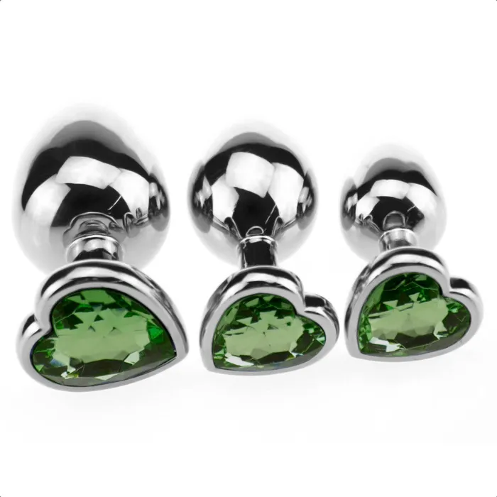 Love Plugs Anal Candy Heart Plug Kit 3 Piece