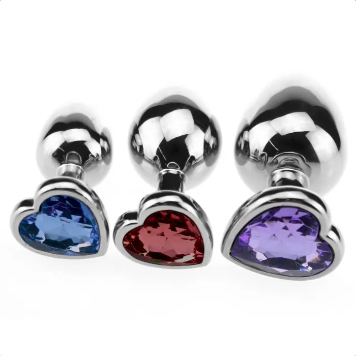 Love Plugs Anal Candy Heart Plug Kit 3 Piece