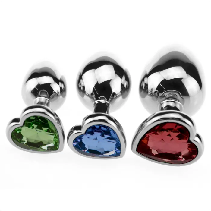 Love Plugs Anal Candy Heart Plug Kit 3 Piece