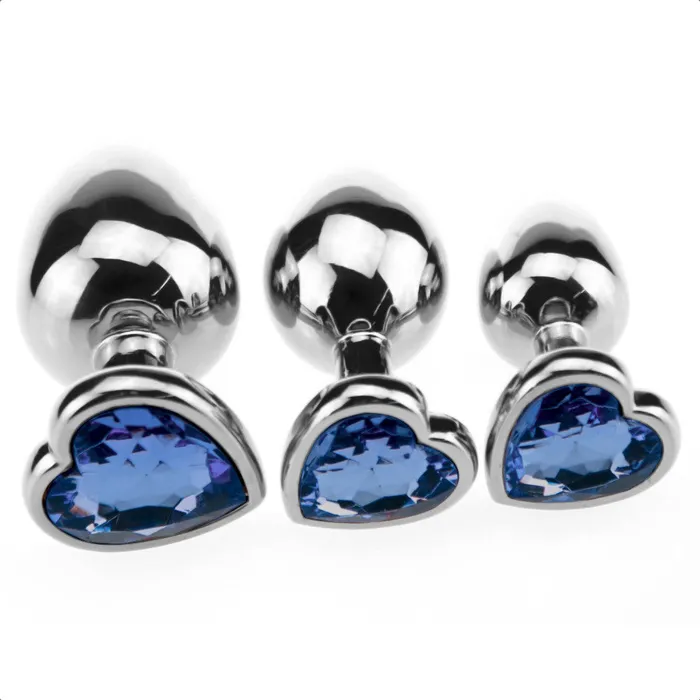 Love Plugs Anal Candy Heart Plug Kit 3 Piece