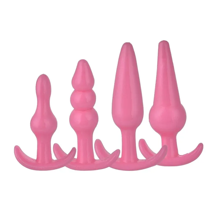 Love Plugs Male Sex Toys Silicone Anal Stretching Kit 4 Piece Love Plugs Male Sex Toys Silicone Anal Stretching Kit 4 Piece