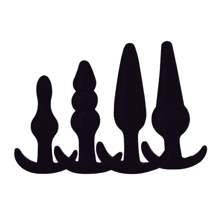 Love Plugs Male Sex Toys Silicone Anal Stretching Kit 4 Piece Love Plugs Male Sex Toys Silicone Anal Stretching Kit 4 Piece