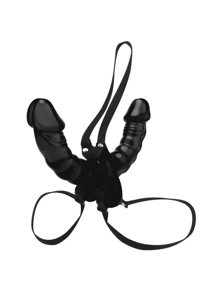 Lux Fetixh Vibrating Pleasure For 2 DoubleEnded StrapOn Lux Fetish Female Sex Toys