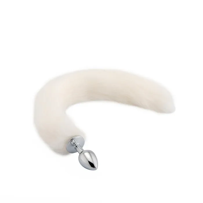 Male Sex Toys Furry Cat Tail With Stainless Steel Plug Love Plugs