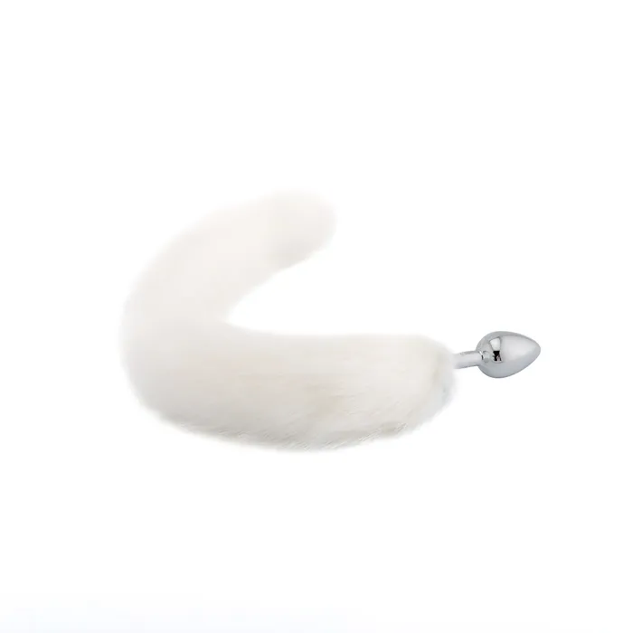 Male Sex Toys Furry Cat Tail With Stainless Steel Plug Love Plugs