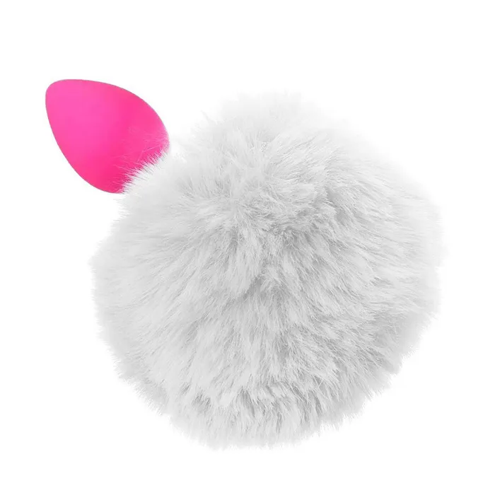 Male Sex Toys Love Plugs TwoTone Silicone Bunny Tail Accessory With Plug