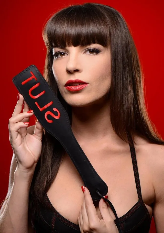 Male Sex Toys Master Series Crimson Tied Master Series Crimson Tied Slut Steel Enforced Spanking Paddle